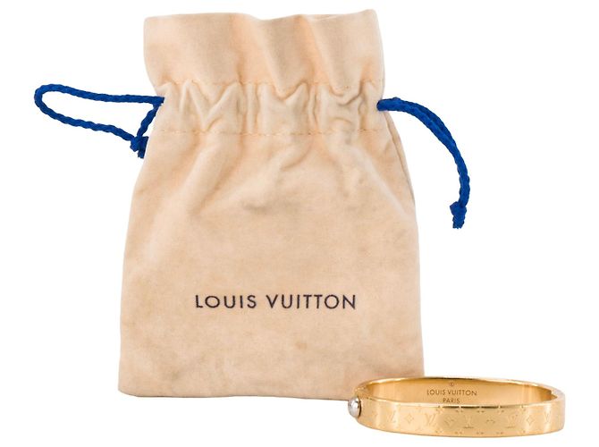 LOUIS VUITTON - Bracciale Louis Vuitton Nanogram in metallo dorato (S) D'oro - vista 8