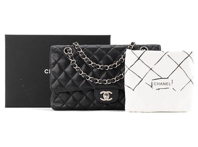 CHANEL - Borsa a tracolla Classique/Timeless 11.12 Chanel in pelle caviar nera Nero - vista 10