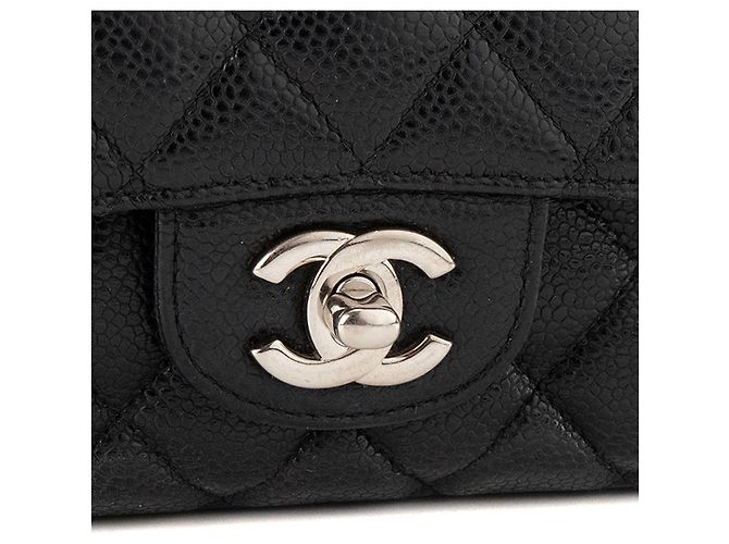 CHANEL - Borsa a tracolla Classique/Timeless 11.12 Chanel in pelle caviar nera Nero - vista 5