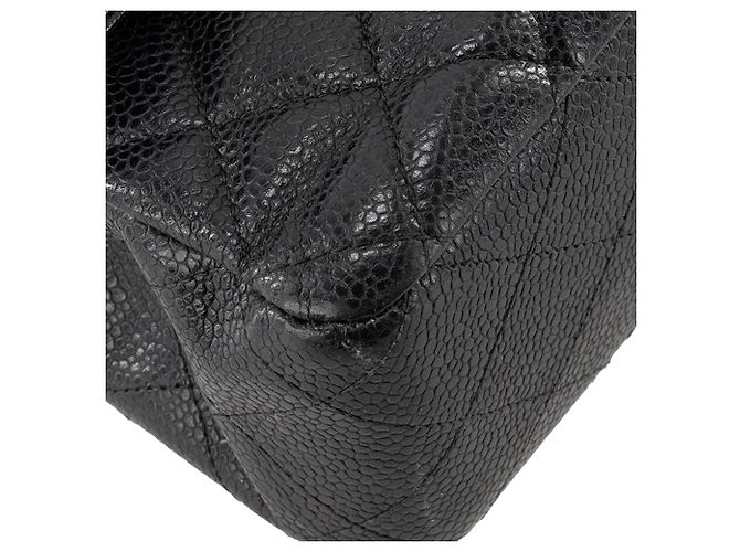 CHANEL - Borsa a tracolla Classique/Timeless 11.12 Chanel in pelle caviar nera Nero - vista 6