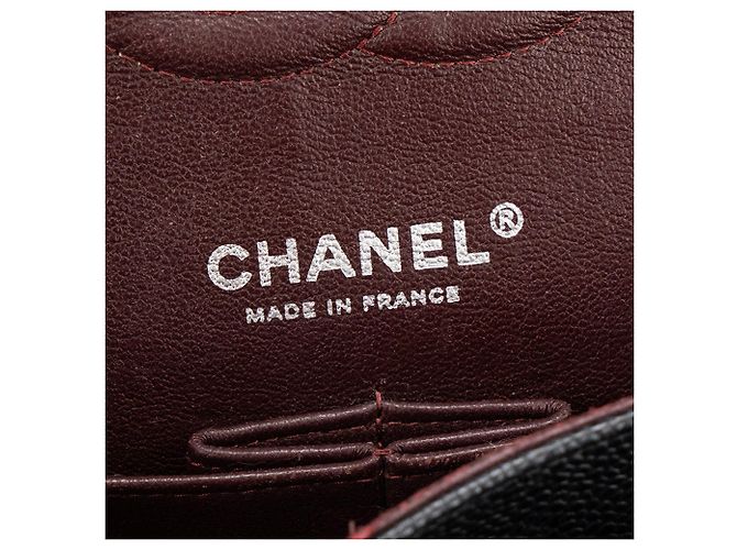 CHANEL - Borsa a tracolla Classique/Timeless 11.12 Chanel in pelle caviar nera Nero - vista 7