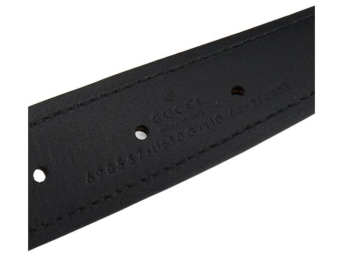 GUCCI - Gucci Blondie Gürtel aus glattem schwarzem Leder (T110) - Ansicht 4