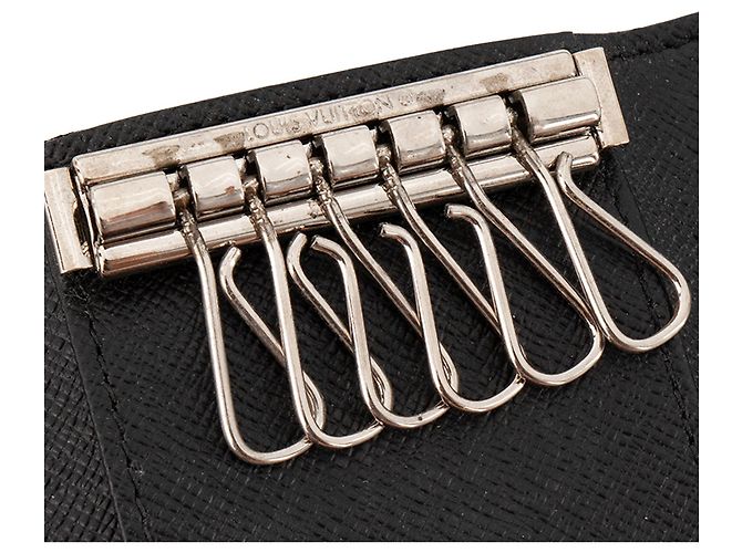 LOUIS VUITTON - Pochette clés Louis Vuitton en toile enduite damier graphite Black - view 5