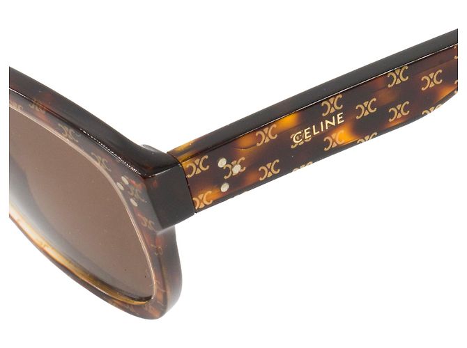 CELINE - Occhiali da sole Céline in acetato monogramma triomphe e tartarugato marrone - vista 3
