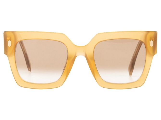 FENDI - Gafas de sol Fendi en acetato marrón claro Castaño - vista 2