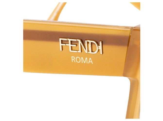 FENDI - Gafas de sol Fendi en acetato marrón claro Castaño - vista 3