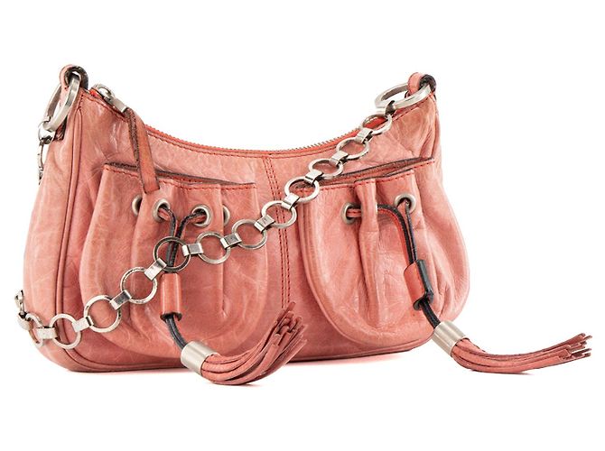 GIVENCHY - Bolso de hombro Givenchy de piel plisada rosa - vista 2