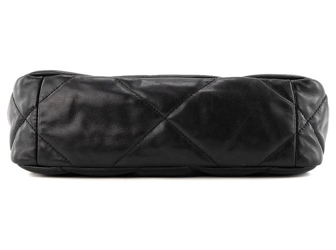CHANEL - Borsa a tracolla Chanel 19 in pelle liscia nera Nero - vista 4
