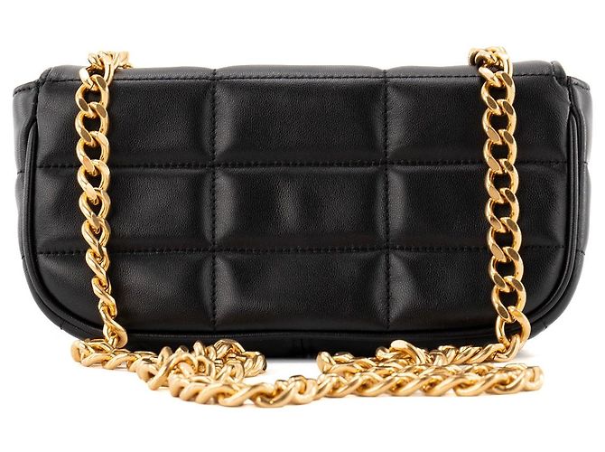 Céline CELINE - Borsa a tracolla Celine in pelle matelassé nera Nero - vista 3