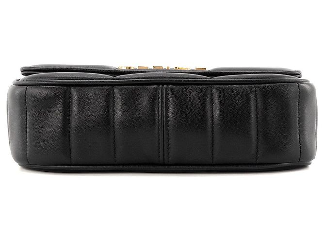 Céline CELINE - Borsa a tracolla Celine in pelle matelassé nera Nero - vista 4