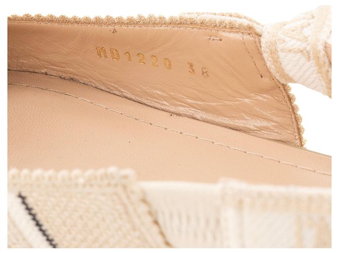 DIOR - Bailarinas Slingback J'Adior Dior en lona beige (T38) - vista 6