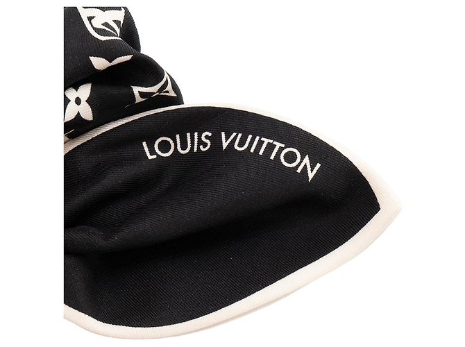 LOUIS VUITTON - Accessorio per capelli Louis Vuitton in seta nera e bianca Nero - vista 4