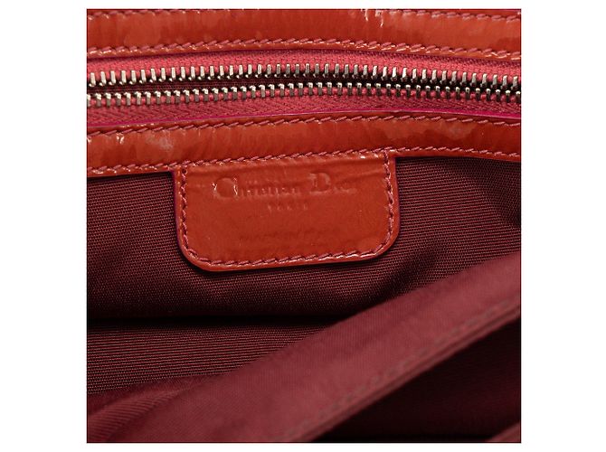 DIOR - Borsa a tracolla Miss Dior in pelle cannage verniciata rossa Rosso - vista 12