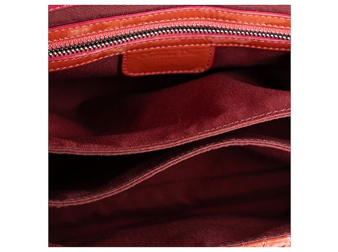 DIOR - Borsa a tracolla Miss Dior in pelle cannage verniciata rossa Rosso - vista 13