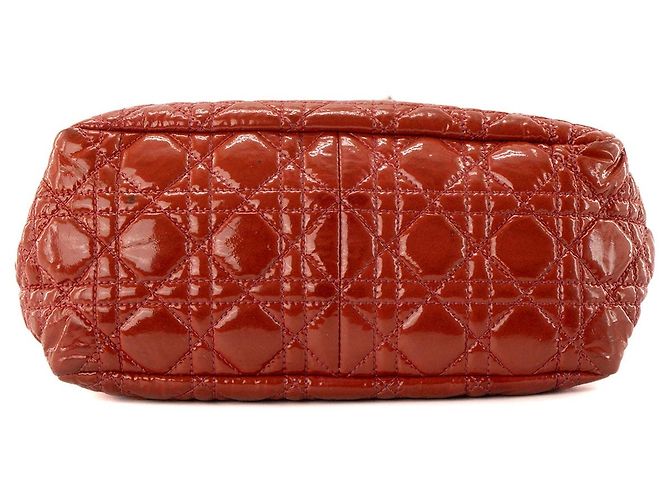 DIOR - Borsa a tracolla Miss Dior in pelle cannage verniciata rossa Rosso - vista 4