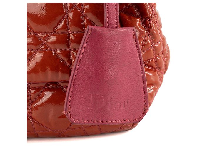 DIOR - Borsa a tracolla Miss Dior in pelle cannage verniciata rossa Rosso - vista 6