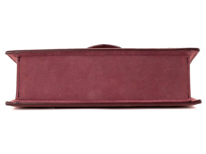 JACQUEMUS - Borsa a tracolla Le Grand Bambino Jacquemus in nubuck bordeaux Bordò - vista 4