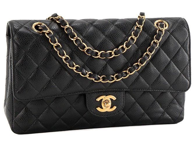 CHANEL - Borsa a tracolla Classique/Timeless 11.12 Chanel in pelle caviar nera Nero - vista 2