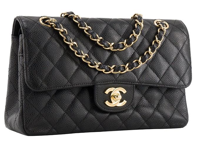 CHANEL - Borsa a tracolla Classique/Timeless 11.13 small Chanel in pelle caviar nera Nero - vista 2