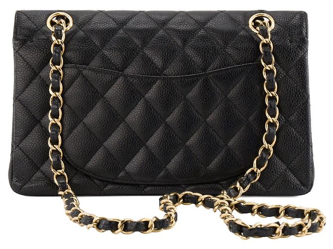CHANEL - Borsa a tracolla Classique/Timeless 11.13 small Chanel in pelle caviar nera Nero - vista 3