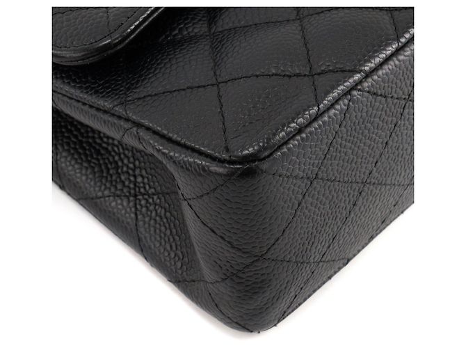 CHANEL - Borsa a tracolla Classique/Timeless 11.13 small Chanel in pelle caviar nera Nero - vista 6
