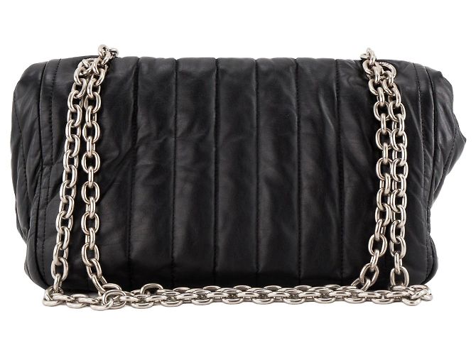 BALENCIAGA - Borsa a tracolla Monaco Small Balenciaga in pelle liscia nera Nero - vista 3