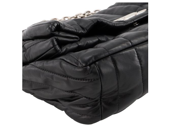 BALENCIAGA - Borsa a tracolla Monaco Small Balenciaga in pelle liscia nera Nero - vista 6
