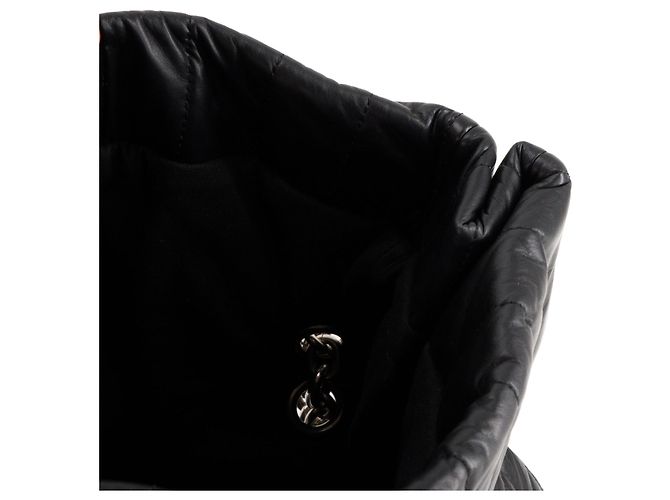 BALENCIAGA - Borsa a tracolla Monaco Small Balenciaga in pelle liscia nera Nero - vista 8