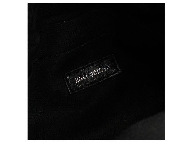 BALENCIAGA - Borsa a tracolla Monaco Small Balenciaga in pelle liscia nera Nero - vista 9