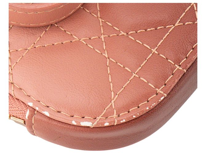 Autre Marque DIOR - Borsa a tracolla Call'In Lady Dior in pelle cannage sfumata rosa e marrone - vista 7
