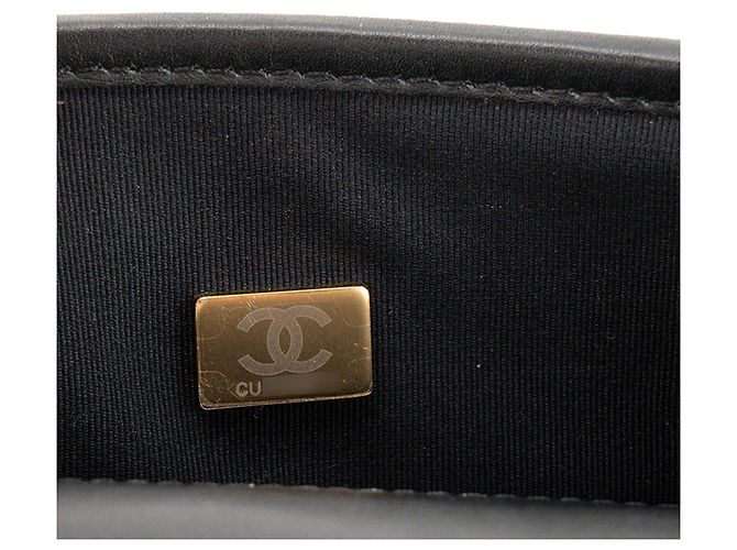 CHANEL - Borsa a tracolla School Memory Chanel in tweed beige e grigio Nero - vista 9