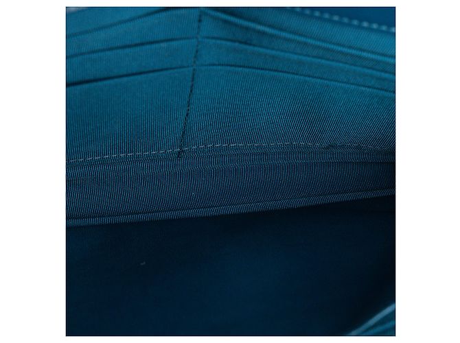 CHANEL - Borsa a tracolla Chanel Wallet On Chain in pelle verniciata blu - vista 8