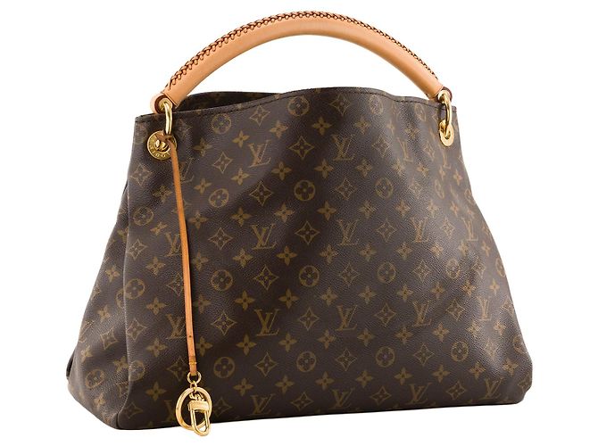 LOUIS VUITTON - Borsa tote Artsy MM Louis Vuitton in tela monogram coated Marrone - vista 2