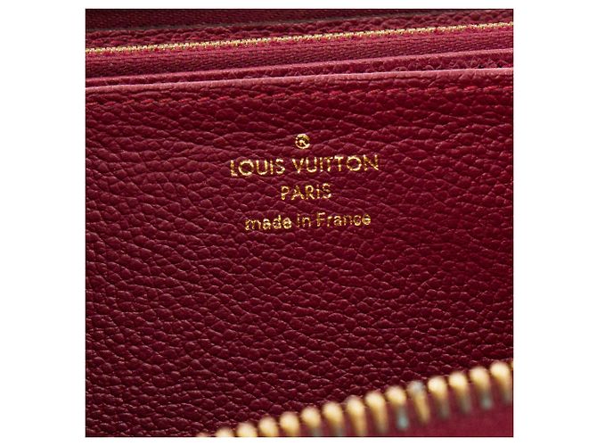 LOUIS VUITTON - Cartera Zippy Louis Vuitton en cuero empreinte bordeaux Burdeos - vista 11