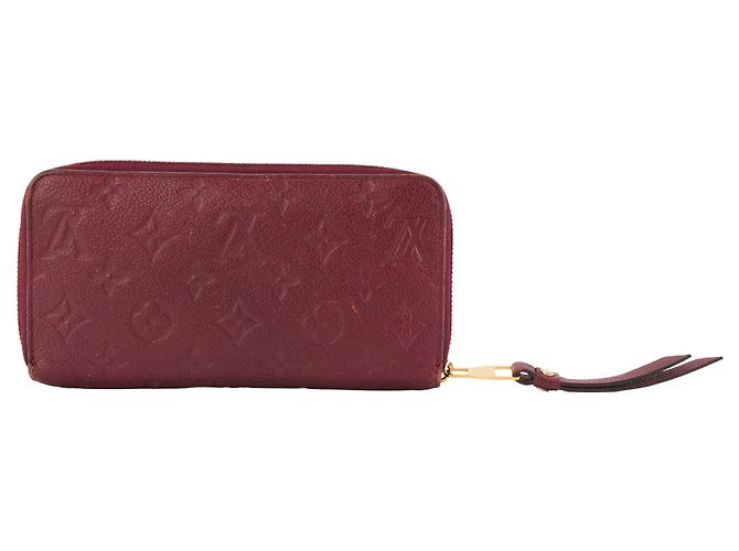 LOUIS VUITTON - Cartera Zippy Louis Vuitton en cuero empreinte bordeaux Burdeos - vista 3