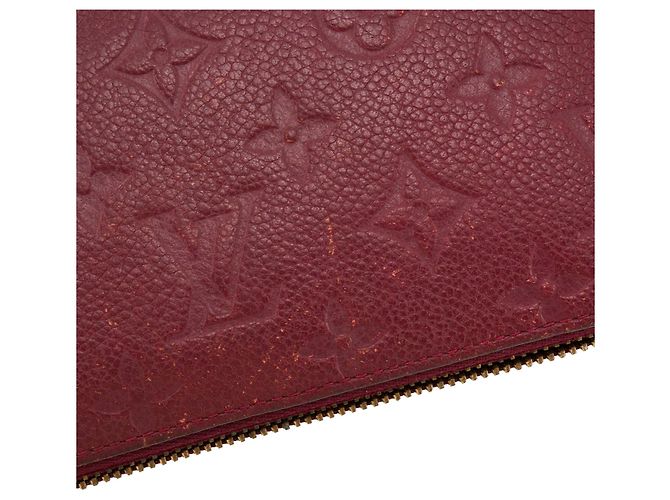 LOUIS VUITTON - Cartera Zippy Louis Vuitton en cuero empreinte bordeaux Burdeos - vista 5