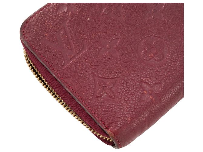 LOUIS VUITTON - Cartera Zippy Louis Vuitton en cuero empreinte bordeaux Burdeos - vista 6
