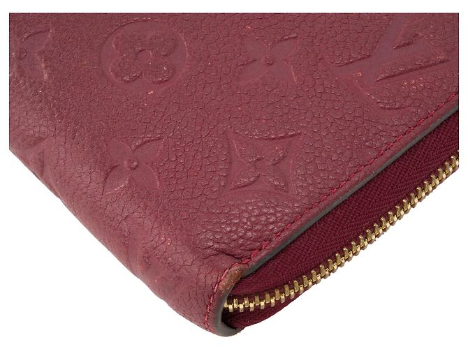 LOUIS VUITTON - Cartera Zippy Louis Vuitton en cuero empreinte bordeaux Burdeos - vista 7