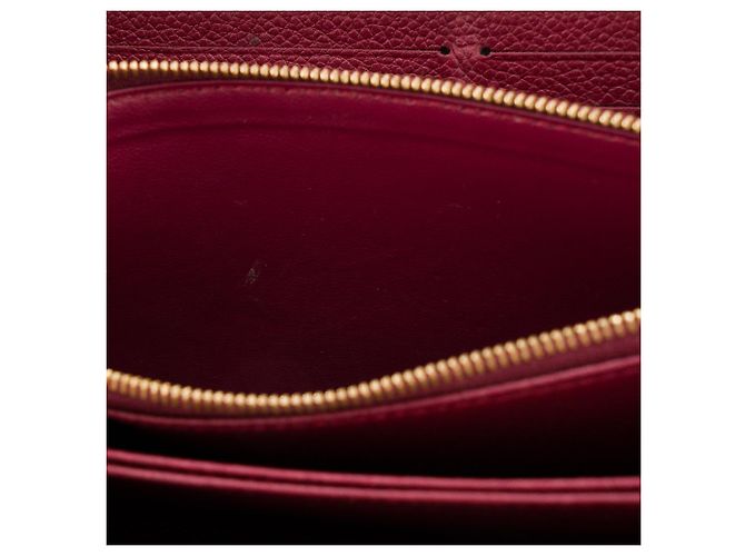 LOUIS VUITTON - Cartera Zippy Louis Vuitton en cuero empreinte bordeaux Burdeos - vista 9