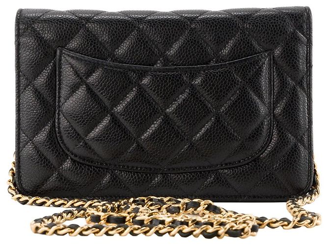 CHANEL - Borsa a tracolla Wallet On Chain Classic/Timeless Chanel in pelle caviar nera Nero - vista 3