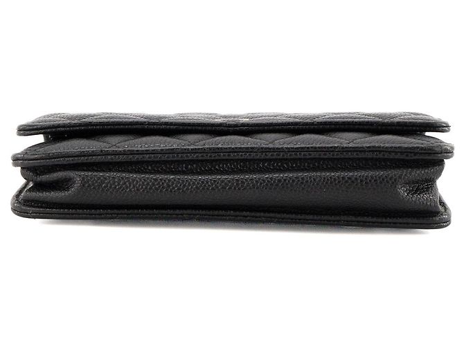 CHANEL - Borsa a tracolla Wallet On Chain Classic/Timeless Chanel in pelle caviar nera Nero - vista 4