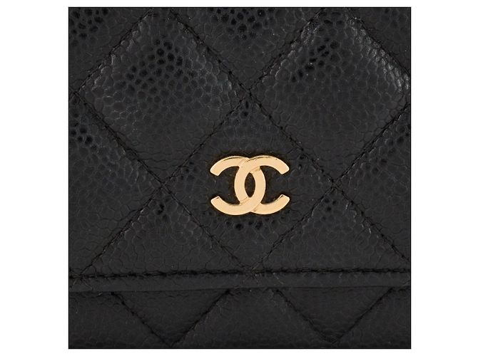 CHANEL - Borsa a tracolla Wallet On Chain Classic/Timeless Chanel in pelle caviar nera Nero - vista 5
