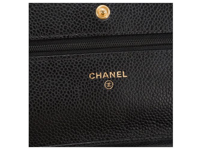 CHANEL - Borsa a tracolla Wallet On Chain Classic/Timeless Chanel in pelle caviar nera Nero - vista 7