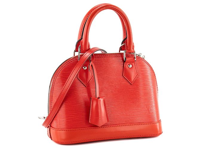 LOUIS VUITTON - Borsa a tracolla Louis Vuitton Alma BB in pelle epi rossa Rosso - vista 2