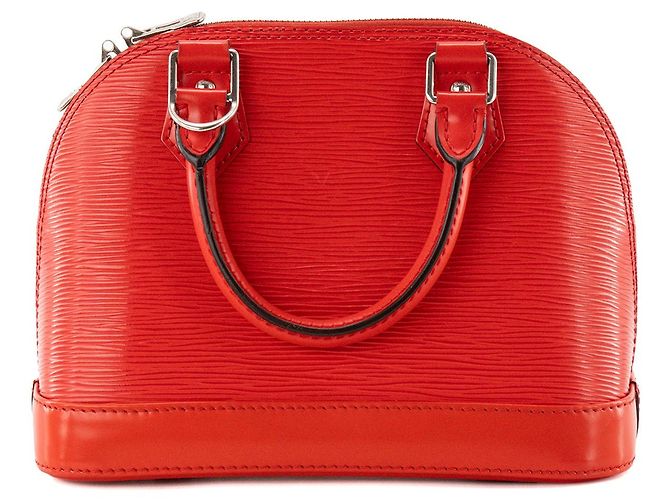 LOUIS VUITTON - Borsa a tracolla Louis Vuitton Alma BB in pelle epi rossa Rosso - vista 3