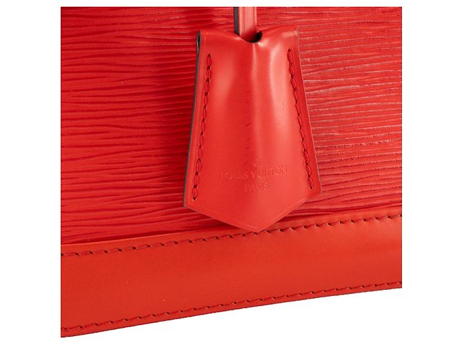 LOUIS VUITTON - Borsa a tracolla Louis Vuitton Alma BB in pelle epi rossa Rosso - vista 6