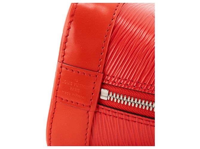 LOUIS VUITTON - Borsa a tracolla Louis Vuitton Alma BB in pelle epi rossa Rosso - vista 7