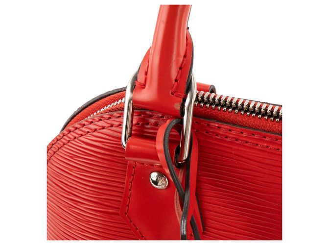 LOUIS VUITTON - Borsa a tracolla Louis Vuitton Alma BB in pelle epi rossa Rosso - vista 8