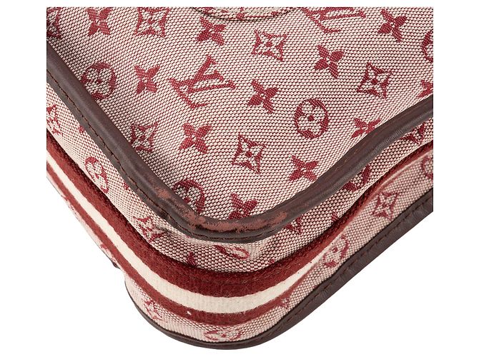 LOUIS VUITTON - Sac à bandoulière Mary Kate Louis Vuitton en toile monogrammée bordeaux Dark red - view 7
