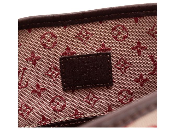 LOUIS VUITTON - Sac à bandoulière Mary Kate Louis Vuitton en toile monogrammée bordeaux Dark red - view 8
